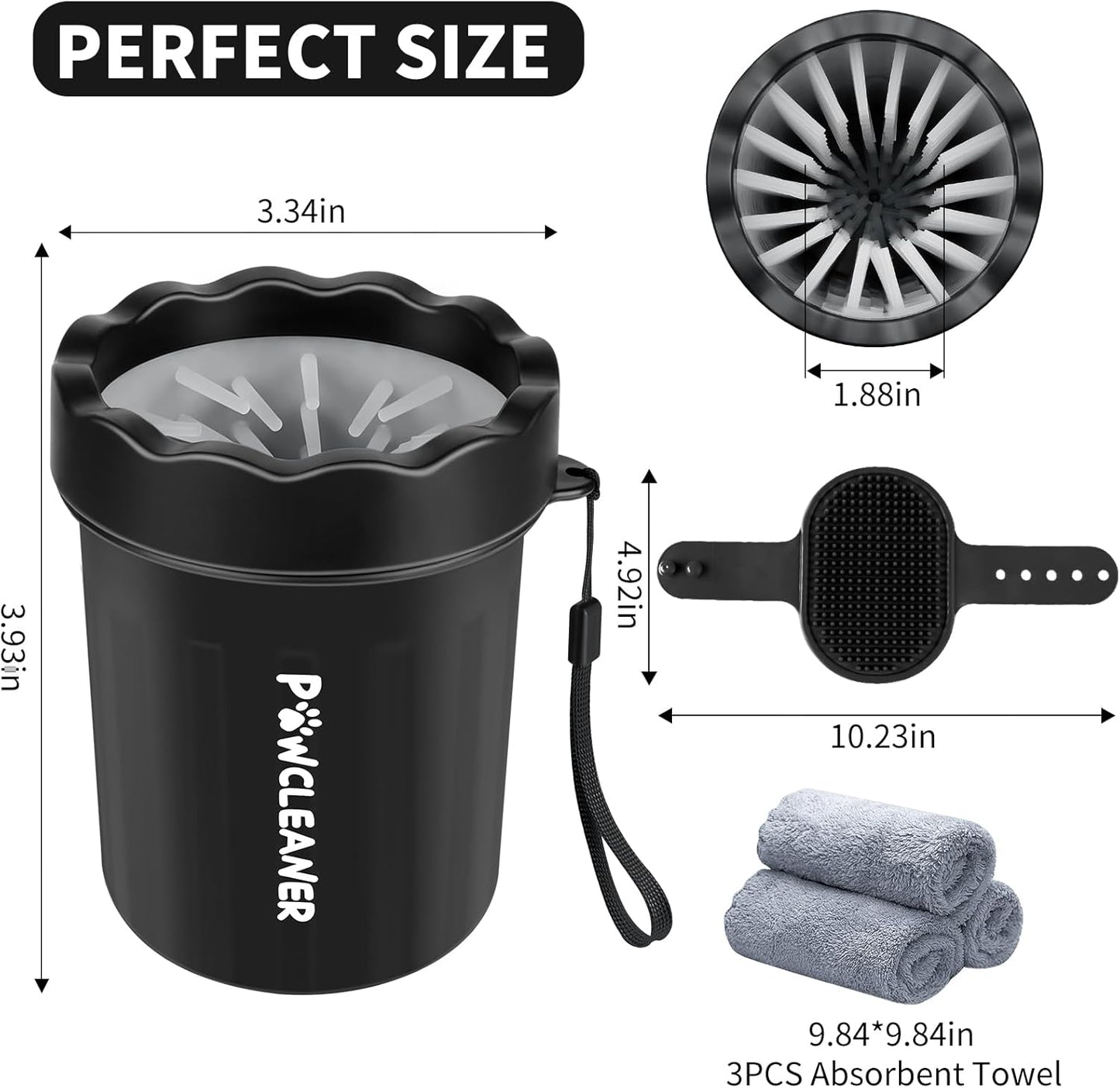 Dog & Cat Paw Cleaner Set – 7-in-1 Paw Washer Kit