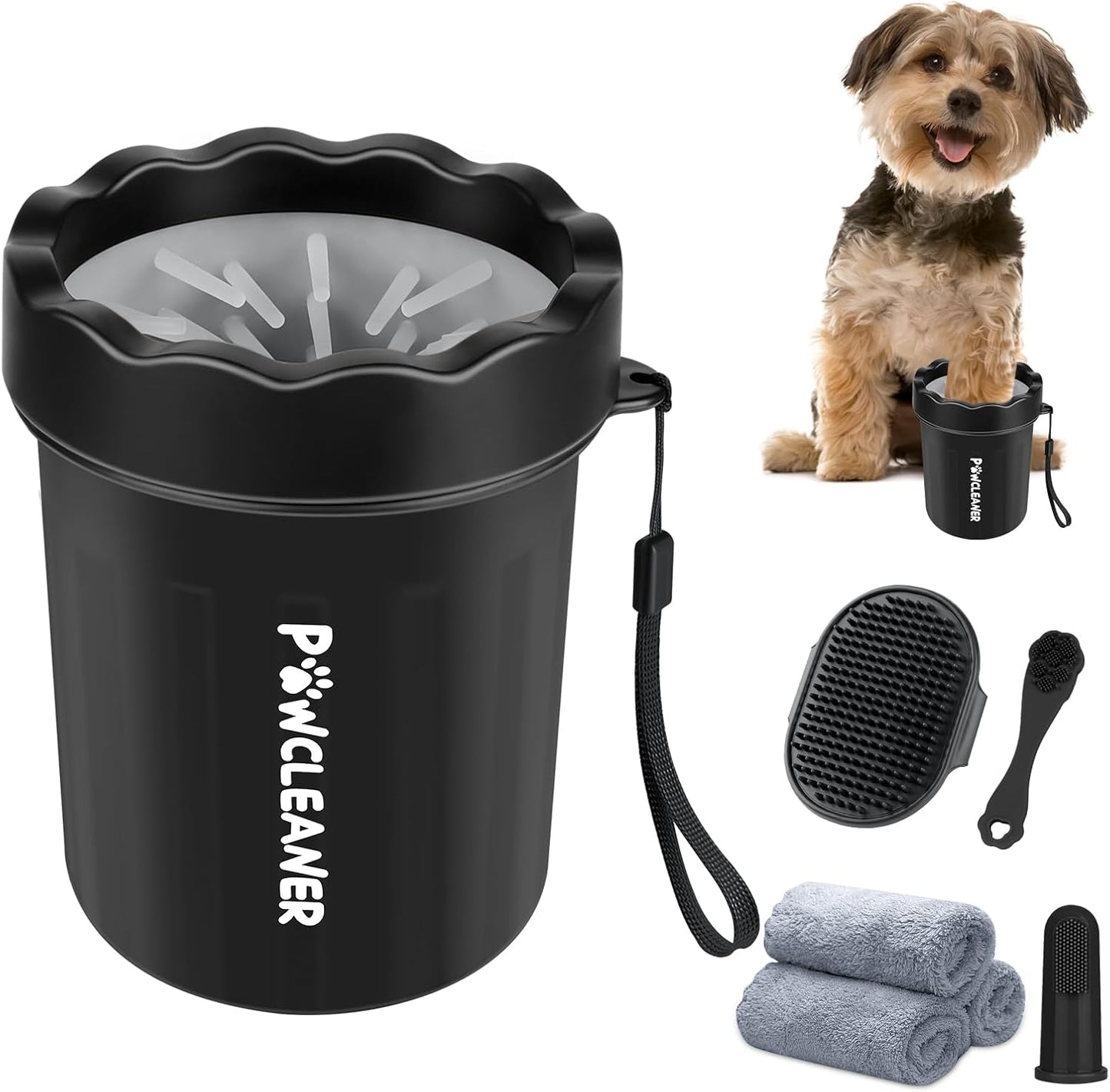 Dog & Cat Paw Cleaner Set – 7-in-1 Paw Washer Kit